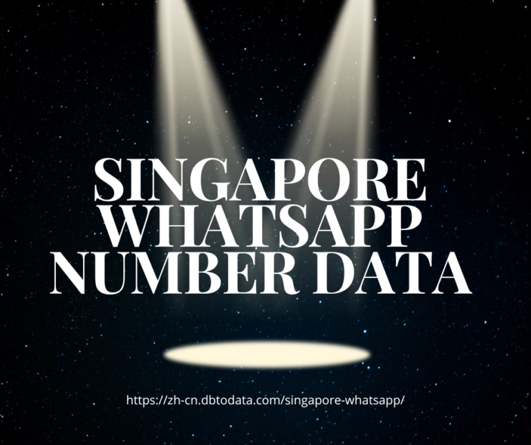 新加坡 WhatsApp 号码数据