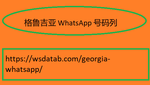 格鲁吉亚 WhatsApp 号码列表