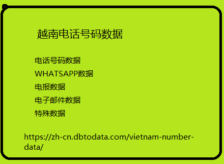 越南电话号码数据