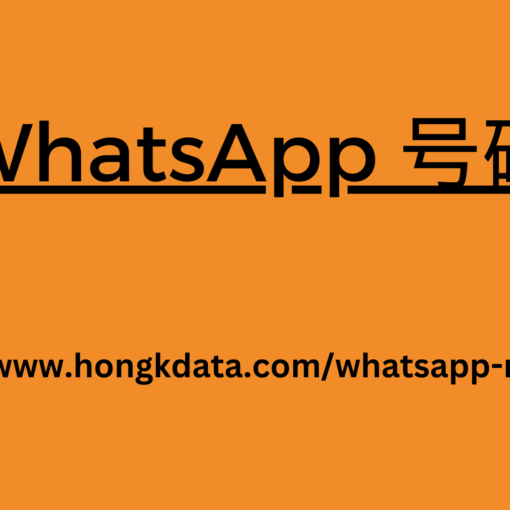 WhatsApp 号码数据